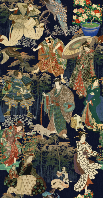 MINDTHEGAP Wallpaper Samurai and Geisha - WP20653