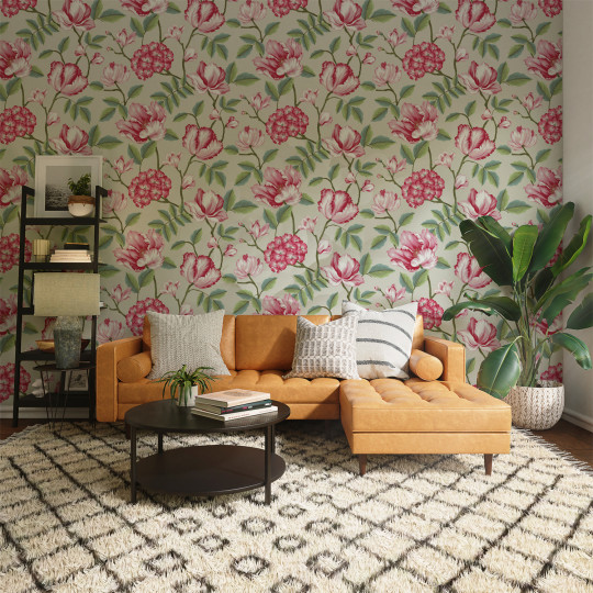 Coordonne Wallpaper Morning Garden - Pink