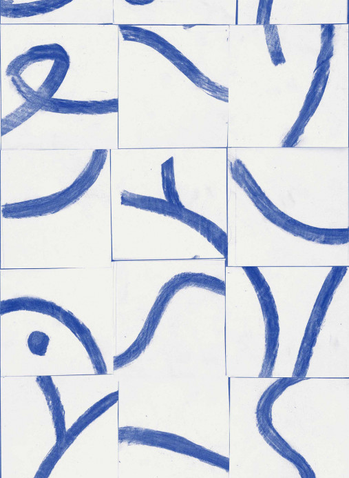 Coordonne Wallpaper Cubic Routes - Sapphire