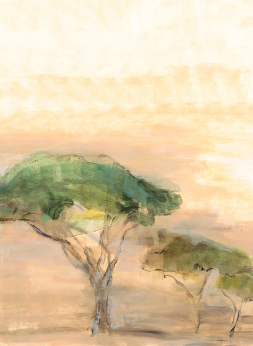 Coordonne Papier peint panoramique Serengueti - Ocre