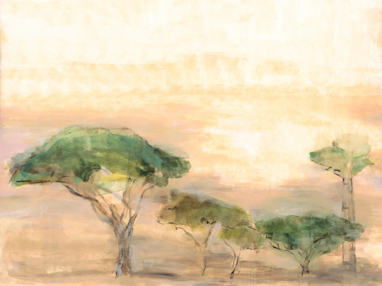Coordonne Papier peint panoramique Serengueti - Ocre