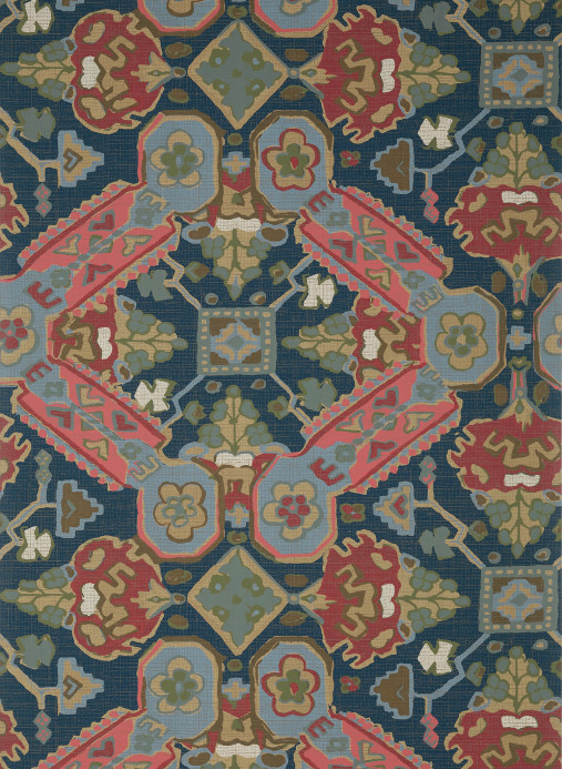 Thibaut Wallpaper Persian Carpet - Navy