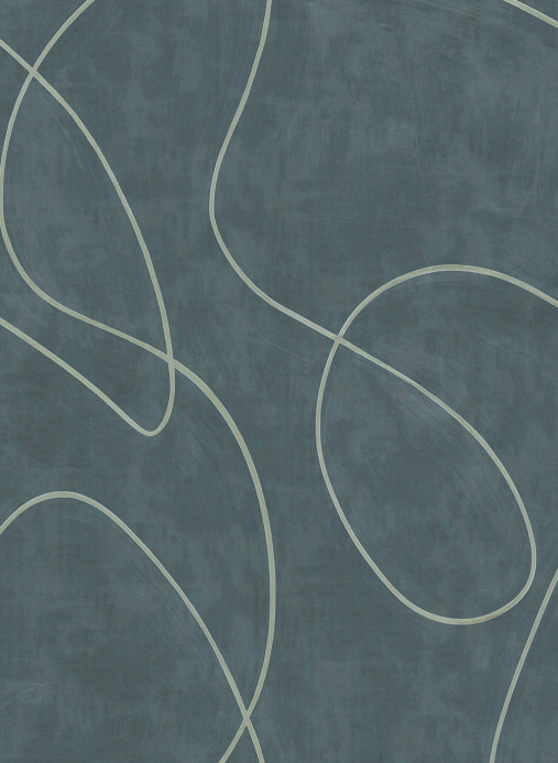 Eijffinger Papier peint panoramique Painted Lines - Indigo