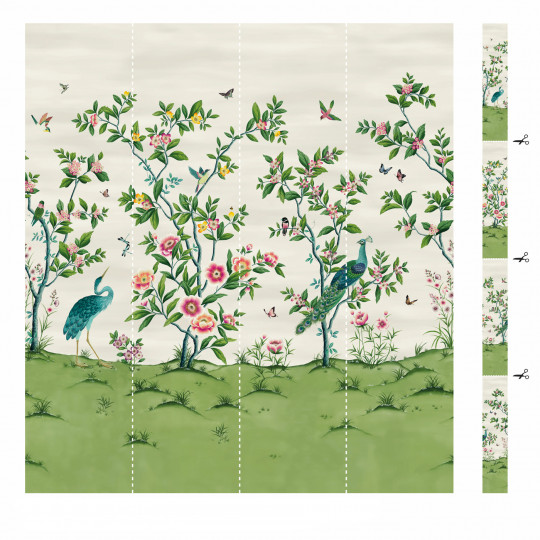 Harlequin Wandbild Florence - Fig Blossom/ Apple/ Peony