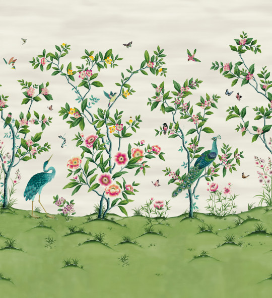 Harlequin Wandbild Florence - Fig Blossom/ Apple/ Peony