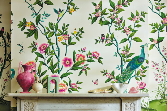 Harlequin Mural Florence - Fig Blossom/ Apple/ Peony
