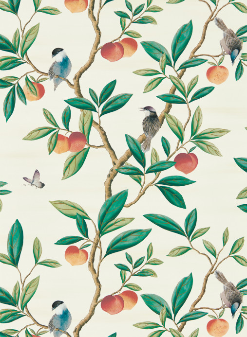 Harlequin Wallpaper Ella - Fig Blossom/ Fig Leaf/ Nectarine