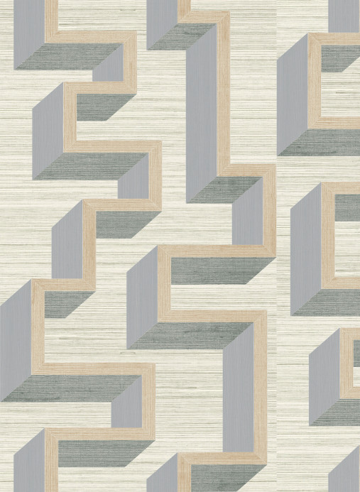 Arte International Wallpaper Detour - Silver/ Linen