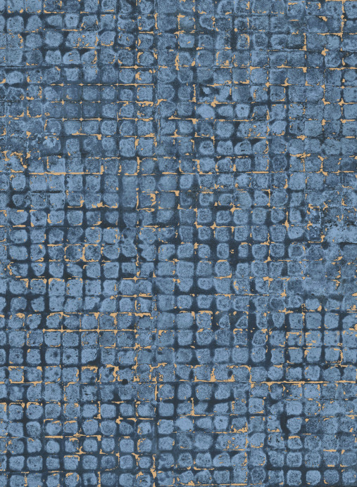 Arte International Papier peint Mosaico - Blue/ Stone