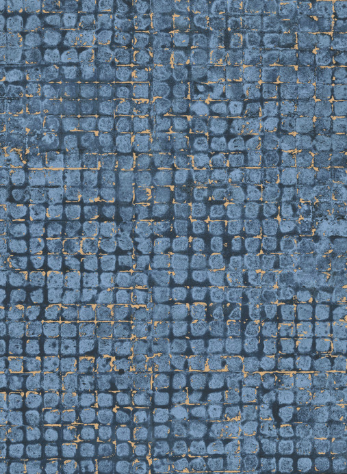 Arte International Wallpaper Mosaico - Blue/ Stone