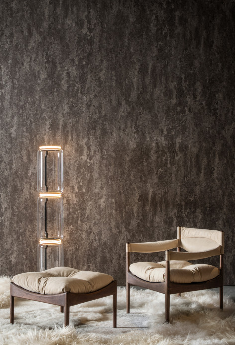 Arte International Wallpaper Stucco - Hot Chocolate