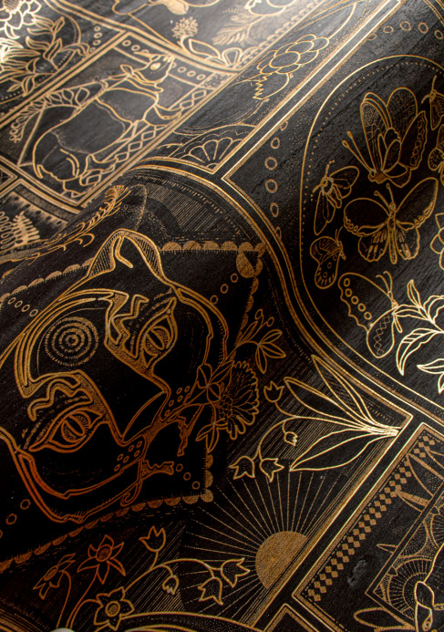 Moooi for Arte Wallpaper Golden Tiger - Ebony
