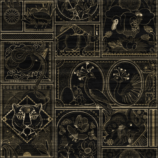 Moooi for Arte Tapete Golden Tiger - Ebony