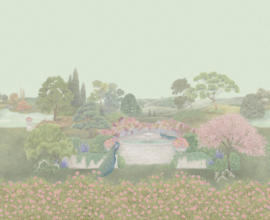 Cole & Son Wandbild Idyll - Blush