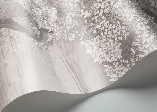 Cole & Son Wandbild Idyll - Platinum Pearl