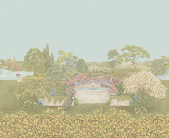 Cole & Son Mural Idyll - Honey Citrine
