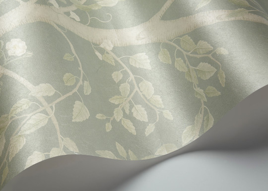 Cole & Son Papier peint panoramique Seasonal Woods - Sage Pearl