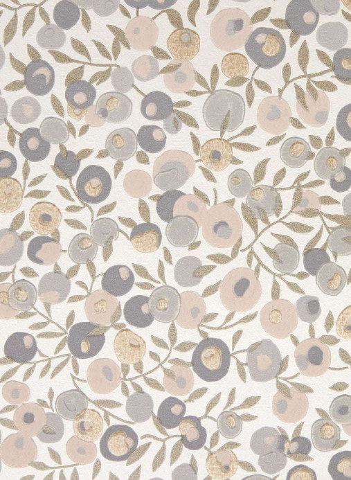 Liberty Tapete Wiltshire Blossom - Pewter Gold