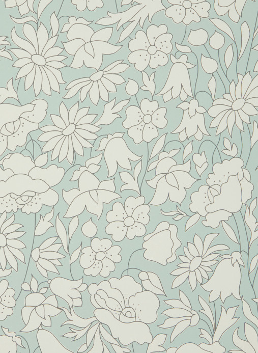Liberty Wallpaper Poppy Meadow - Salvia