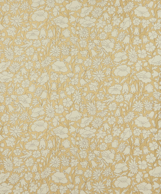 Liberty Wallpaper Poppy Meadow - Pewter Gold