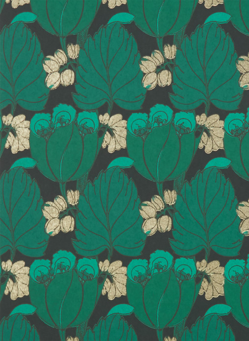 Liberty Papier peint Regency Tulip - Jade