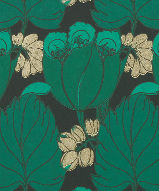 Liberty Papier peint Regency Tulip - Jade