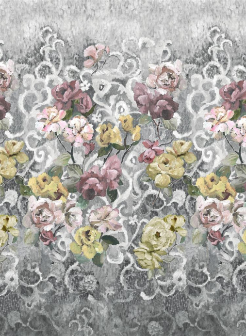 Designers Guild Carta da parati Tapestry Flower - Platinum