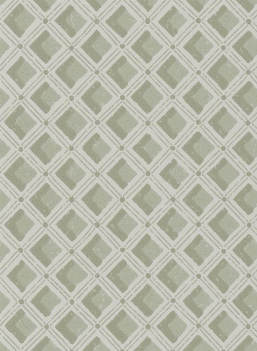 Designers Guild Wallpaper Amsee Geometric - Lichen