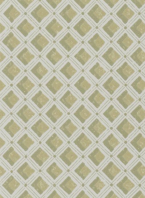 Designers Guild Wallpaper Amsee Geometric - Moss