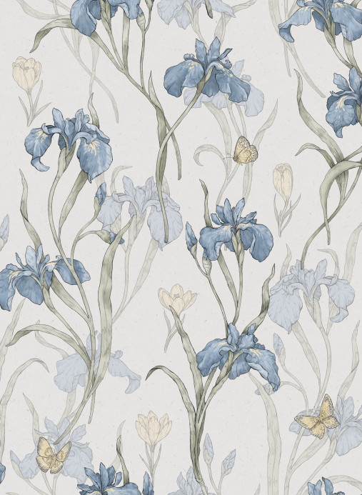 Sandberg Wallpaper Iris - Sky Blue