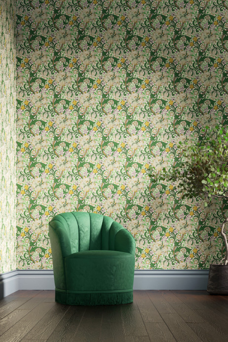 Archive Wallpaper Golden Lily - Secret Garden