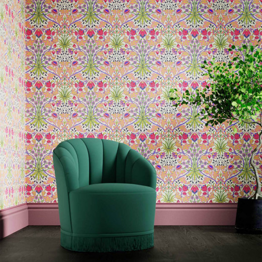 Archive Wallpaper Hyacinth - Cosmo Pink