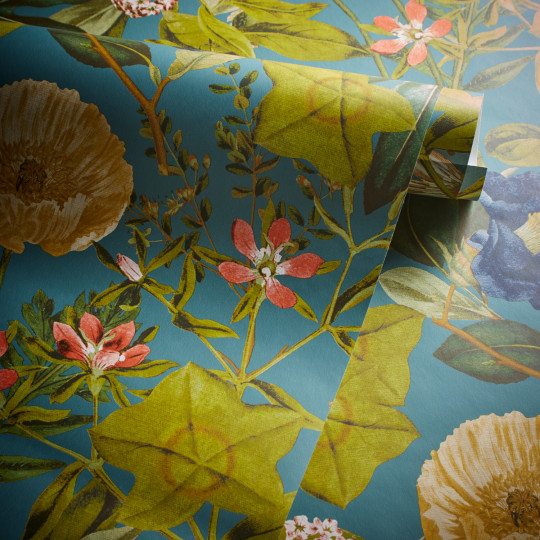 Clarke & Clarke Tapete Passiflora - Chambray