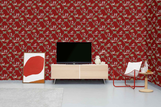 Coordonne Wallpaper Neo-Bucolic - Red