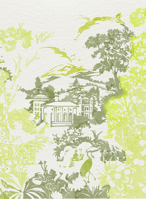 Coordonne Wandbild Neo-Tapestry - Lime
