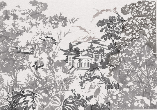 Coordonne Papier peint panoramique Neo-Tapestry - Off