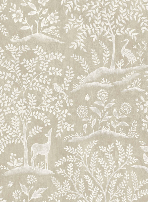 Nina Campbell Wallpaper Foret - Linen