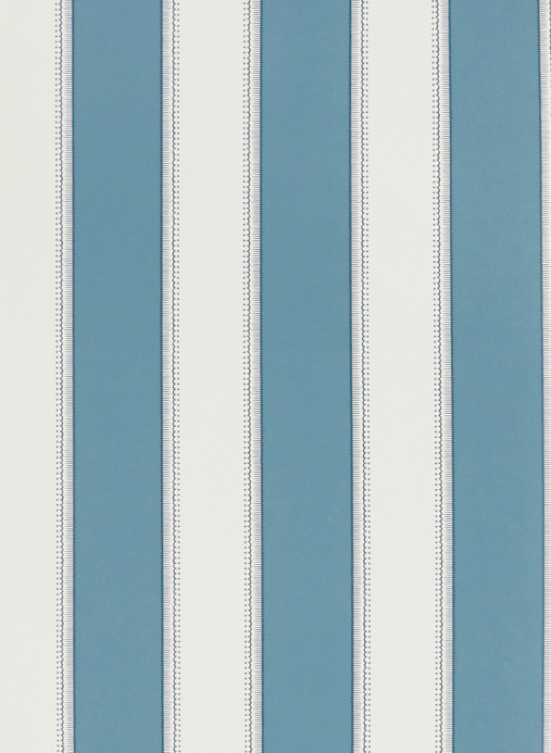 Nina Campbell Papier peint Sackville Stripe - Blue