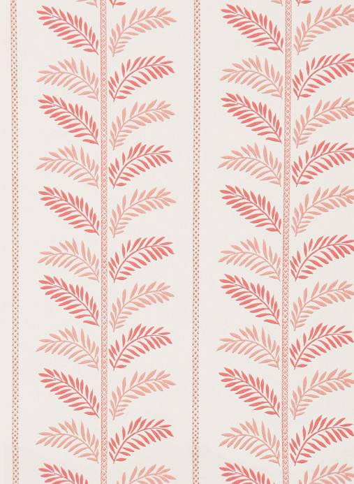 Nina Campbell Wallpaper Plumier - Coral Red