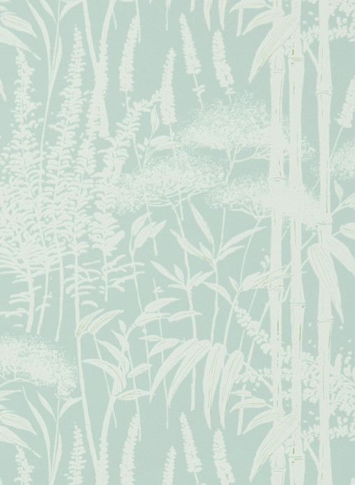 Nina Campbell Papier peint Poiteau - Aqua