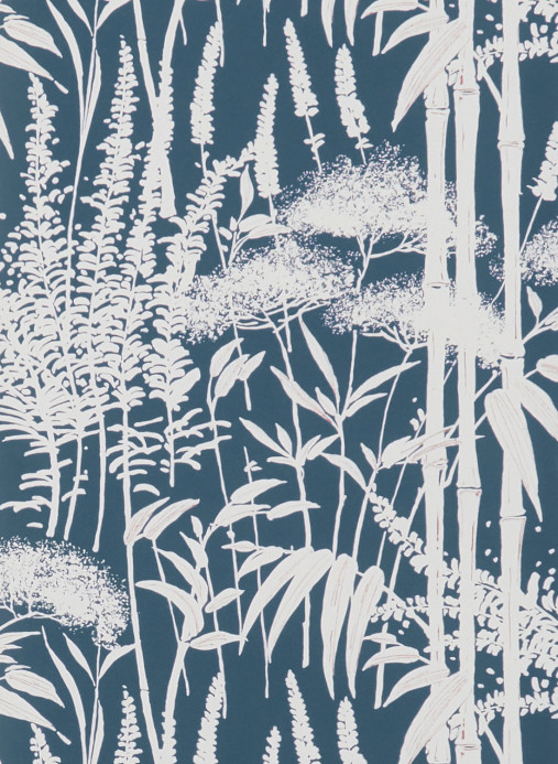 Nina Campbell Wallpaper Poiteau - Indigo