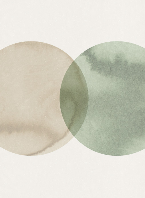 Rebel Walls Wandbild Eclipse - Beige Green