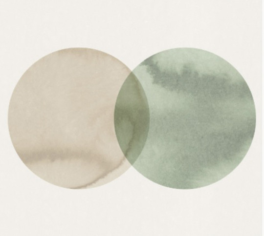 Rebel Walls Wandbild Eclipse - Beige Green