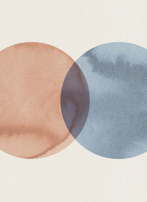 Rebel Walls Wandbild Eclipse - Red Blue