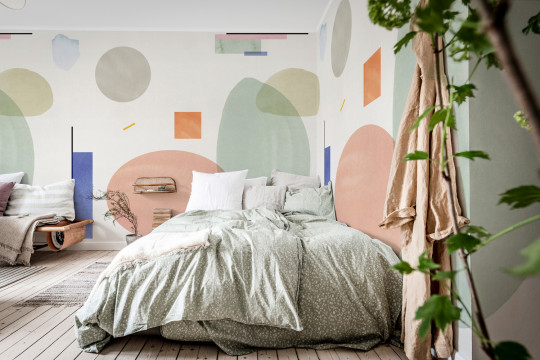 Rebel Walls Wandbild Geometry - Pastel