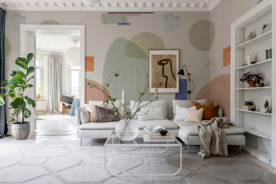 Rebel Walls Wandbild Geometry - Pastel