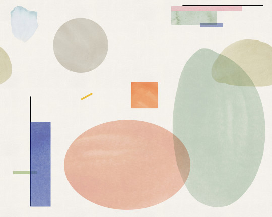 Rebel Walls Wandbild Geometry - Pastel