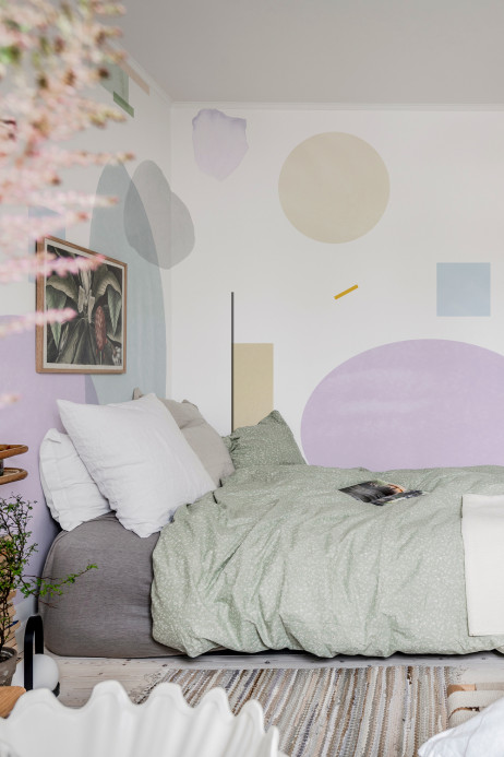 Rebel Walls Papier peint panoramique Geometry - Lilac