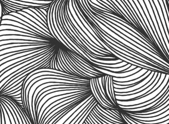 Rebel Walls Wandbild Opulence Lines - Graphite
