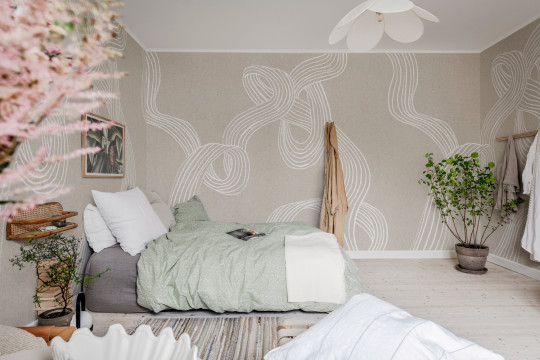 Rebel Walls Wandbild Stripes - Sand
